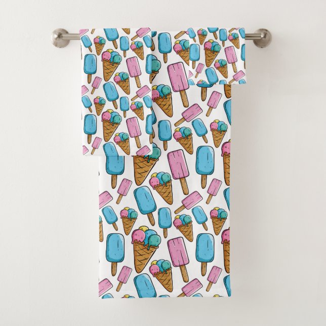 conjunto de toalhas Ice Cream Pattern (Insitu)