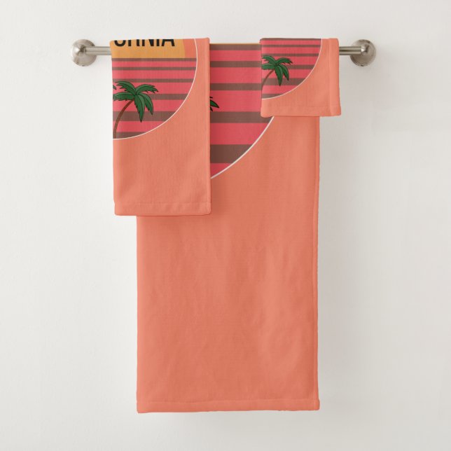 Conjunto De Toalhas Ideias de Presentes de Design Fofinho da Califórni (Insitu)