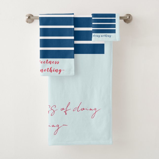 Conjunto De Toalhas "Il Dolce Far Niente" (Insitu)