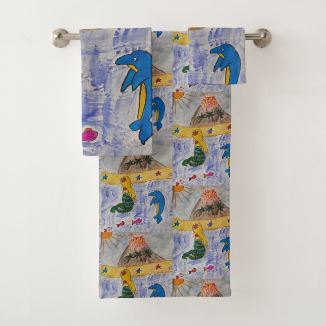 Conjunto de Toalhas Ilha da Sereia (Insitu)