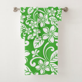 Conjunto De Toalhas ILHA PLUMÉRIA (CITRO verde)
