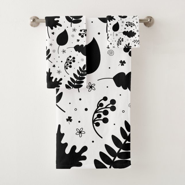 Conjunto De Toalhas Ilustração das Folhas (Insitu)