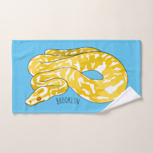 Conjunto De Toalhas Ilustração de cobra de pitão birmanês