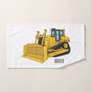 Conjunto De Toalhas Ilustração de desenho animado Bulldozer