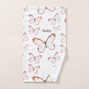 Conjunto De Toalhas Ilustração de desenho animado da borboleta