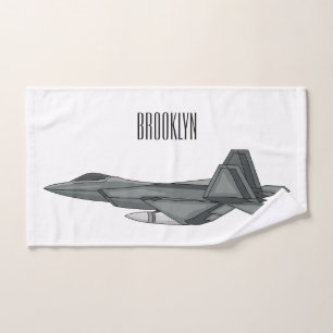 Conjunto De Toalhas Ilustração de desenho animado de aeronaves de comb