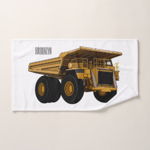Conjunto De Toalhas Ilustração de desenho animado de caminhão Haul