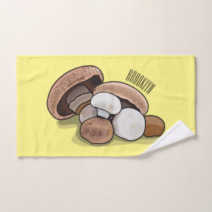 Conjunto De Toalhas Ilustração de desenho animado de cogumelo