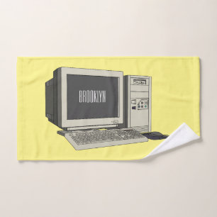 Conjunto De Toalhas Ilustração de desenho animado de computador