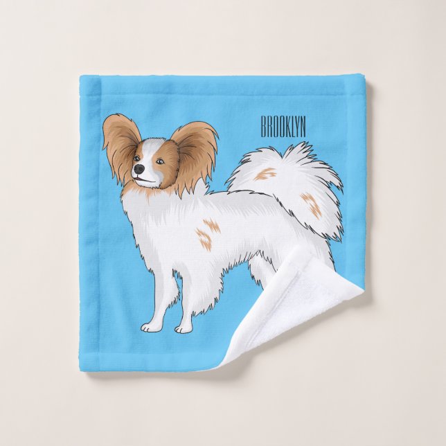 Conjunto De Toalhas Ilustração de desenho animado de Papillon (Pano de lavar)