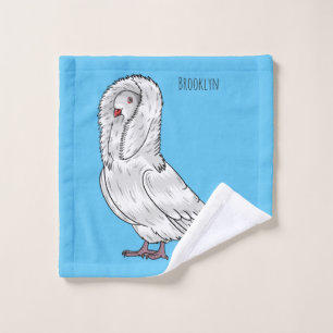 Conjunto De Toalhas Ilustração de desenho animado de pombo-jacobino