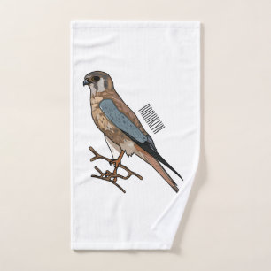 Conjunto De Toalhas Ilustração de desenho de aves do estrel americano