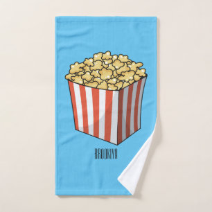 Conjunto De Toalhas Ilustração de desenho de pipoca