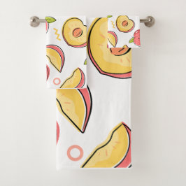 Conjunto De Toalhas Ilustração de Frutas