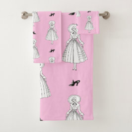 Conjunto De Toalhas Ilustração de Moda do 1920 Georges Barbier