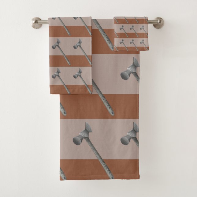 Conjunto De Toalhas Ilustração do martelo do café (Insitu)