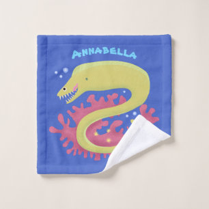 Conjunto De Toalhas Ilustração engraçada de desenho animado de engu