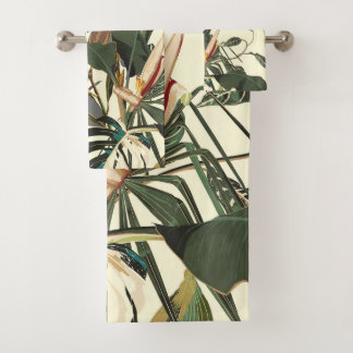 Conjunto De Toalhas Ilustração exótica da selva de abstrato.