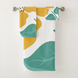 Conjunto De Toalhas Ilustração Floral