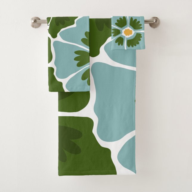 Conjunto De Toalhas Ilustração Floral (Insitu)