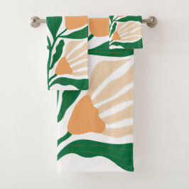 Conjunto De Toalhas Ilustração Floral