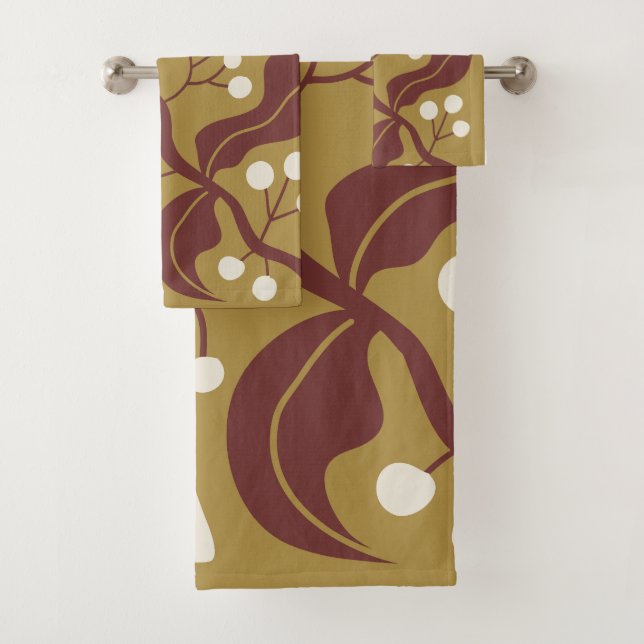 Conjunto De Toalhas Ilustração Floral (Insitu)