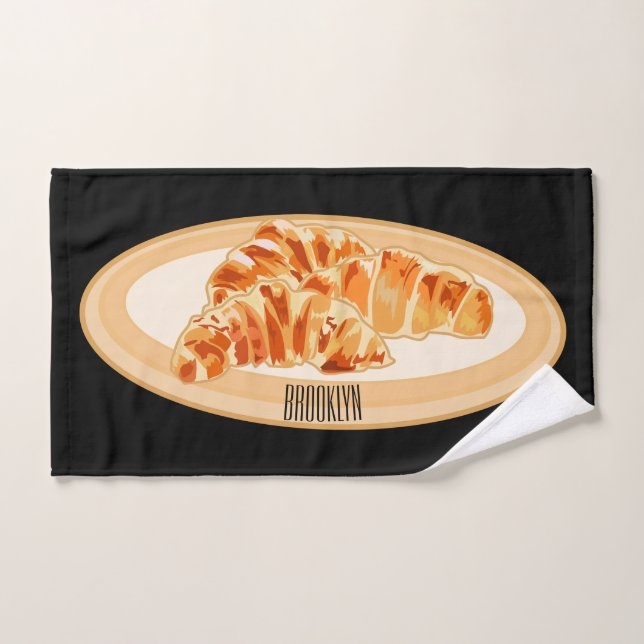 Conjunto De Toalhas Imagem croissant (Toalha de mão)