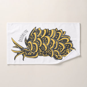 Conjunto De Toalhas Imagem de desenho animado de lesmas do mar folhead