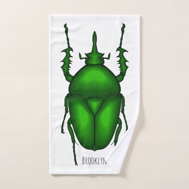 Conjunto De Toalhas Imagem do inseto Mecynorhina torquata (Toalha de mão)