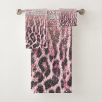 Imagem Luminosa Cinzenta Cor-de-Rosa com Leopardo