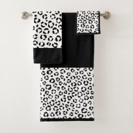 Conjunto De Toalhas Impressão Animal B&W