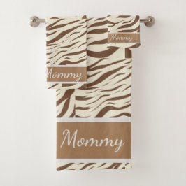 Conjunto De Toalhas Impressão animal, zebra África impressão