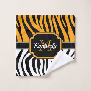 Conjunto De Toalhas Impressão bonito da zebra