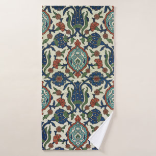 Conjunto De Toalhas Impressão de Arte Floral Geométrica Árabe Vintage