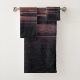 Conjunto De Toalhas Impressão de Fotografia de Sunset Beach Linda
