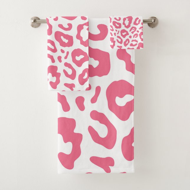 Conjunto De Toalhas Impressão de Leopardo Bonito (Insitu)