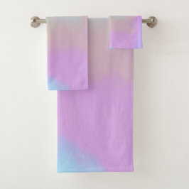 Conjunto De Toalhas Impressão digital de espiral de algodão doce