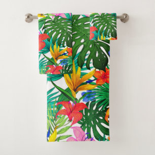 Conjunto De Toalhas Impressão Havaiana