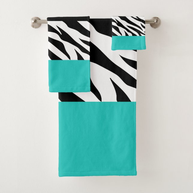 Conjunto De Toalhas Impressão Leopardo, Impressão Zebra, Impressão Ani (Insitu)