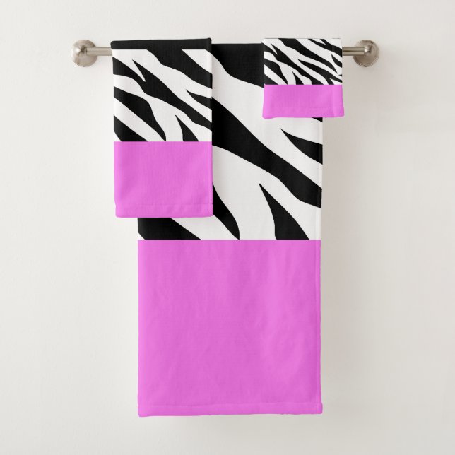 Conjunto De Toalhas Impressão Leopardo, Impressão Zebra, Impressão Ani (Insitu)
