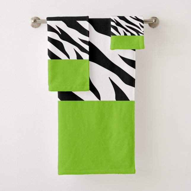 Conjunto De Toalhas Impressão Leopardo, Impressão Zebra, Impressão Ani (Insitu)