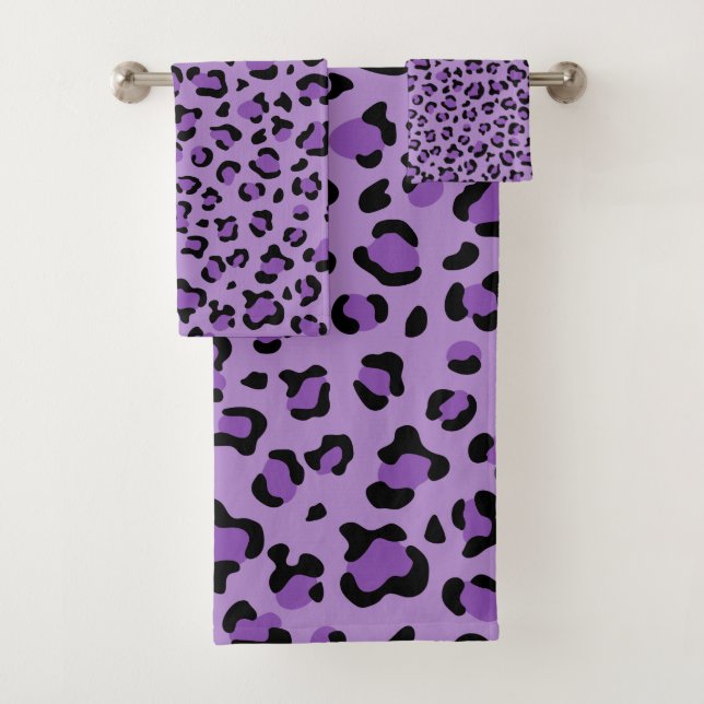 Conjunto De Toalhas Impressão Leopardo, Manchas Leopardo, Leopardo Rox (Insitu)