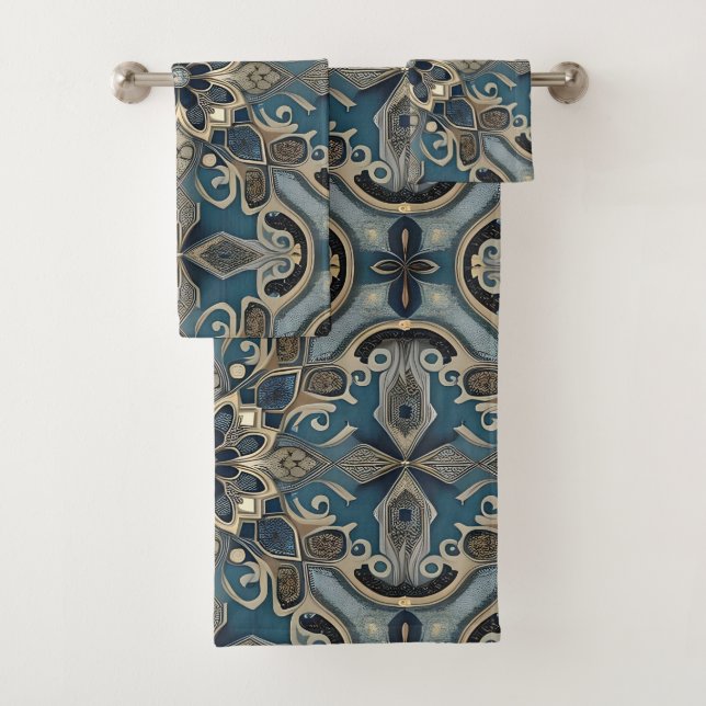 Conjunto De Toalhas in blue (Insitu)