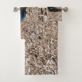 Conjunto De Toalhas Indian Blue Peafowl towel set