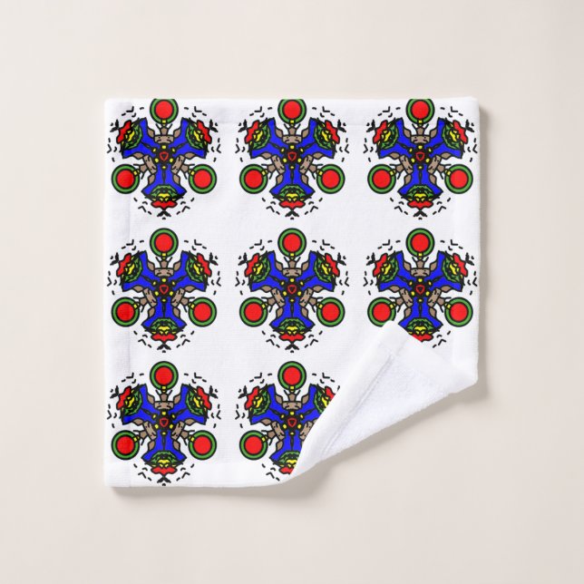 Conjunto De Toalhas Indigo Zen Bloom (Pano de lavar)