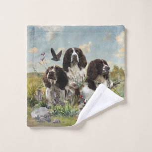 Conjunto De Toalhas Inglês Springer Spaniels, Arte