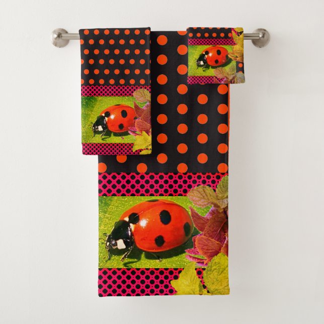 Conjunto De Toalhas Inseto de Amor Verdadeiro Ladybug (Insitu)