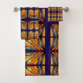 Conjunto De Toalhas Inspirações marinho Azul no Deserto