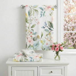 Conjunto De Toalhas Inspirado em flores de maçã