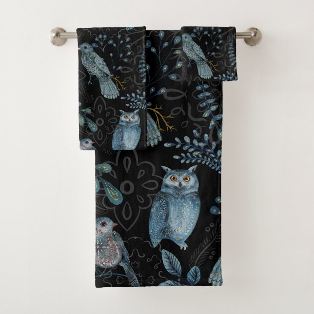 Conjunto De Toalhas Intricate  floral and paisley  pattern  (Insitu)